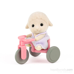 Sylvanian Families Bebek Kuzu ve Üç Tekerlekli Bisikleti ESE4561 - Thumbnail