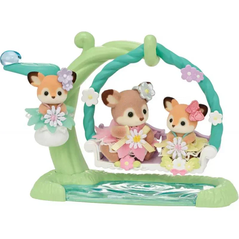 Sylvanian Families Geyik Bebekler Salıncak Seti 5801 - Thumbnail