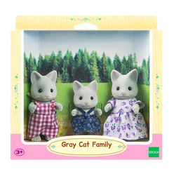 Sylvanian Families Gri Kedi Ailesi ESE5130 - Thumbnail