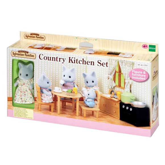 Sylvanian Families Kedi Kardeş ve Mutfak Seti ESE1703