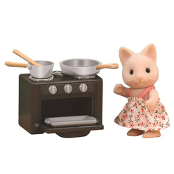 Sylvanian Families Kedi Kız Kardeş ve Fırın ESE5140 - Thumbnail