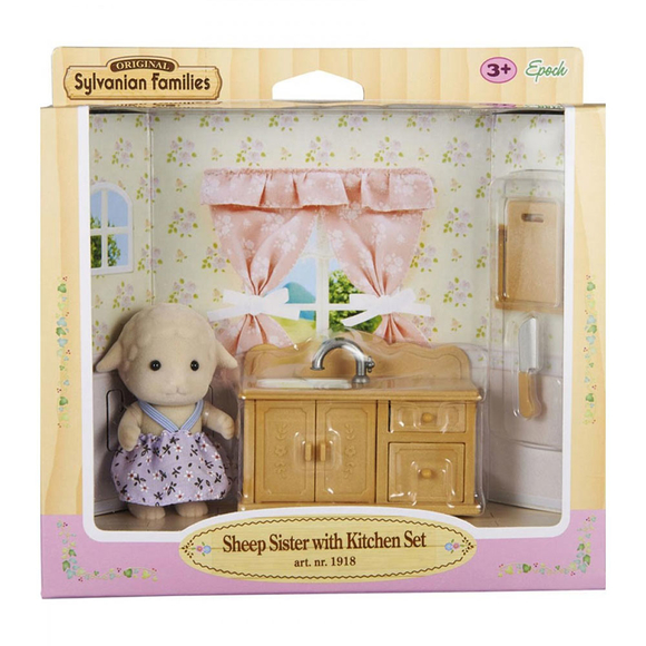 Sylvanian Families Kuzu Kız Kardeş ve Mutfak ESE5141