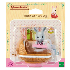 Sylvanian Families Tavşan Bebek ve Beşiği ESE4558 - Thumbnail