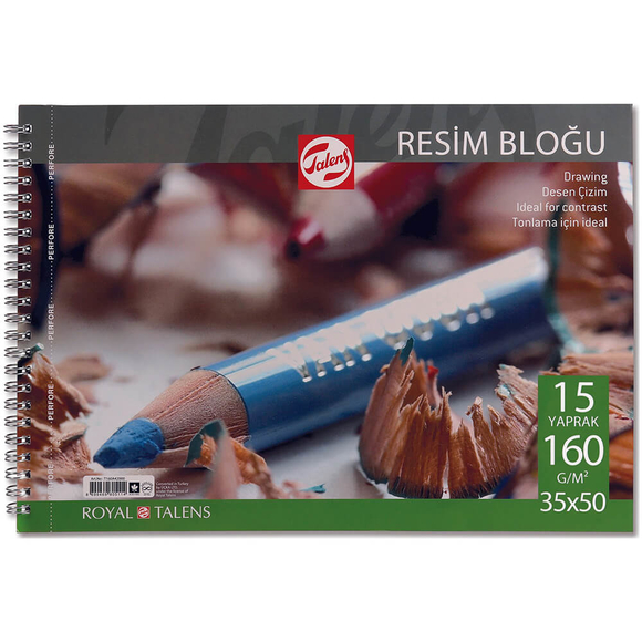 Talens 160 gr Çizim Blok 35x50 cm 15 Yaprak Spiralli 480305- 97