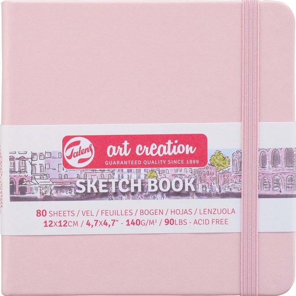 Talens Art Creation Sketchbook 140gr Pembe 12x12 RT9314014M