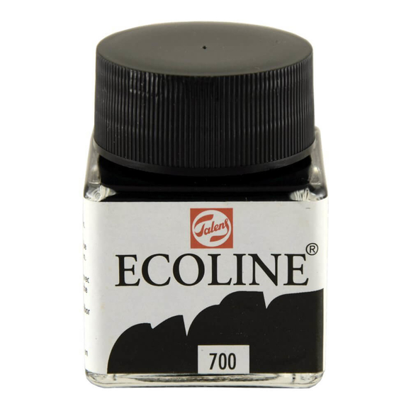 Talens Ecoline Sıvı Suluboya 30 ml Black 700