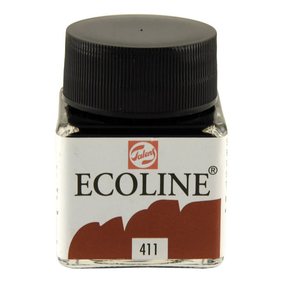 Talens Ecoline Sıvı Suluboya 30 ml Burnt Sienna 411