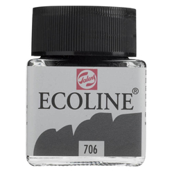 Talens Ecoline Sıvı Suluboya 30 ml Deep Grey 706 - Thumbnail