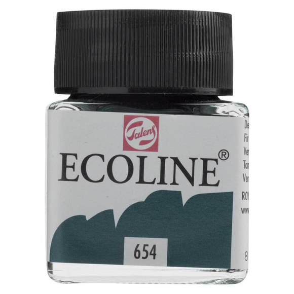 Talens Ecoline Sıvı Suluboya 30 ml Fir Green 654