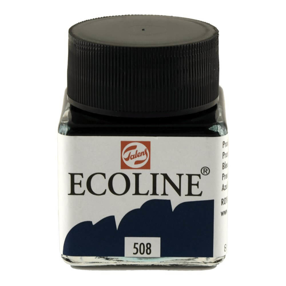 Talens Ecoline Sıvı Suluboya 30 ml Prussian Blue 508