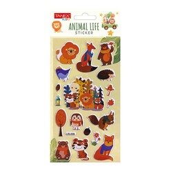 Tanex Animal Life Sticker-3 Puffy Etiketi TNX-5090 - Thumbnail