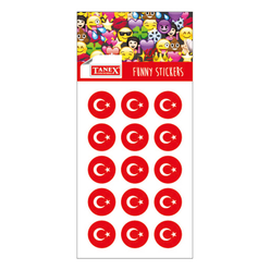 Tanex Damla Emoji Etiket 6’lı TDE108 - Thumbnail