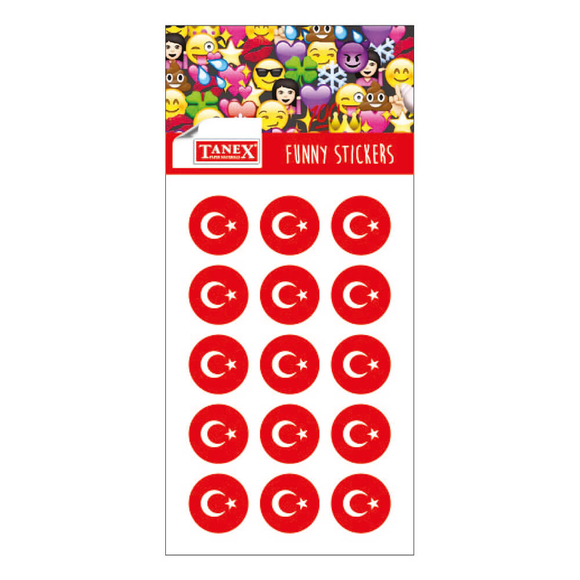 Tanex Damla Emoji Etiket 6’lı TDE108