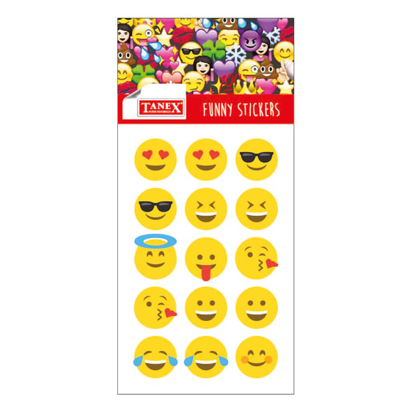 Tanex Damla Emoji Etiket 6’lı TDE110