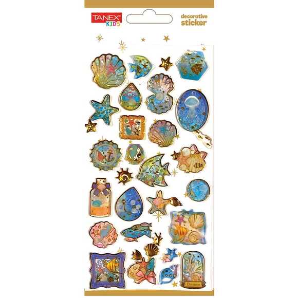 Tanex Decorative Sticker - 10 Puffy Etiketi TNX-5009