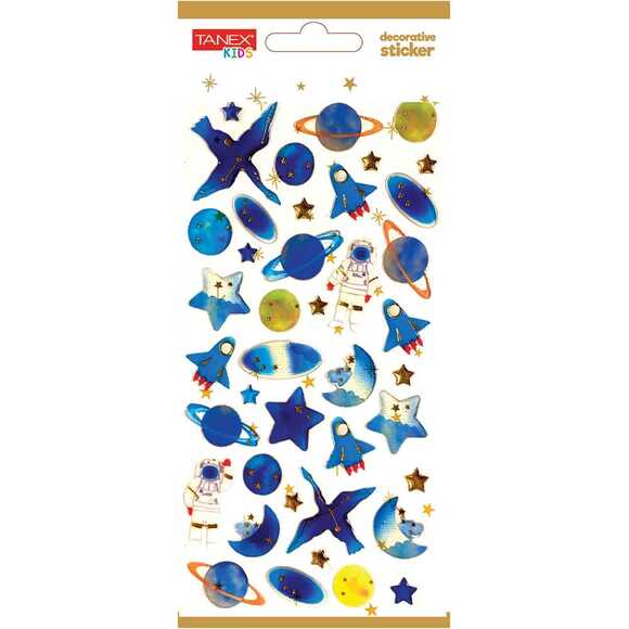 Tanex Decorative Sticker - 12 Puffy Etiketi TNX-5011