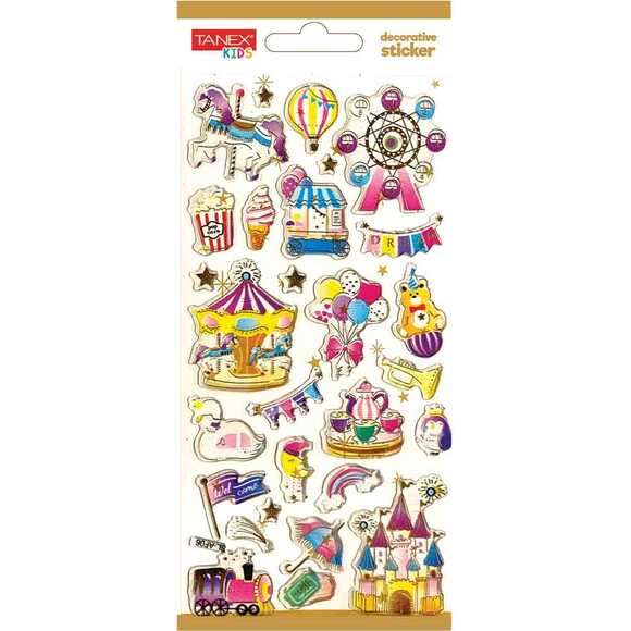 Tanex Decorative Sticker - 18 Puffy Etiketi TNX-5017