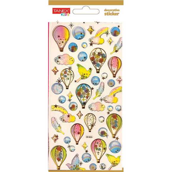 Tanex Decorative Sticker - 2 Puffy Etiketi TNX-5001