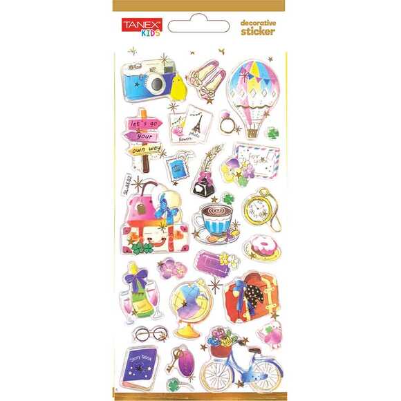 Tanex Decorative Sticker - 20 Puffy Etiketi TNX-5019