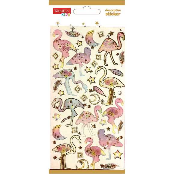 Tanex Decorative Sticker - 5 Puffy Etiketi TNX-5004