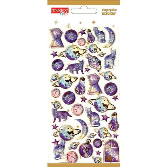 Tanex Decorative Sticker - 6 Puffy Etiketi TNX-5005