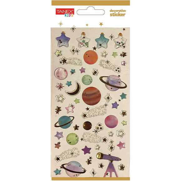 Tanex Decorative Sticker - 7 Puffy Etiketi TNX-5006