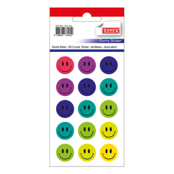 Tanex - Tanex Gülen Yüz Etiket Karışık 20 mm TDE150