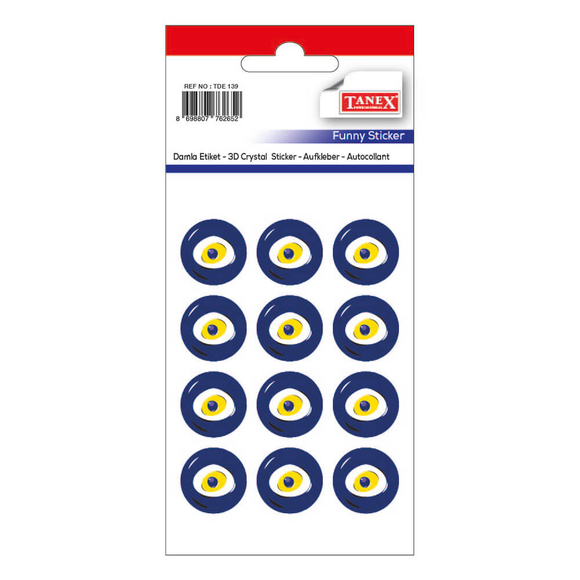 Tanex Nazar Boncuğu Damla Etiket 30 mm TDE137