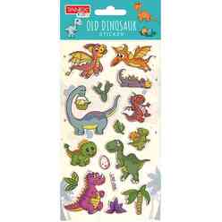 Tanex Old Dinosaur Sticker - 5 Puffy Etiket TNX-5074 - Thumbnail