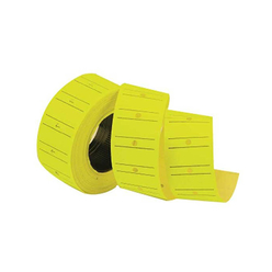 Tanex Sarı Fiyat Etiketi Çizgili 12x21 cm - Thumbnail