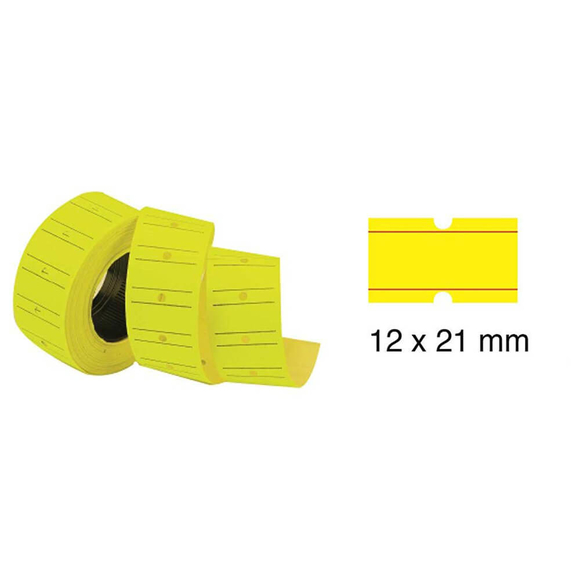 Tanex Sarı Fiyat Etiketi Çizgili 12x21 cm