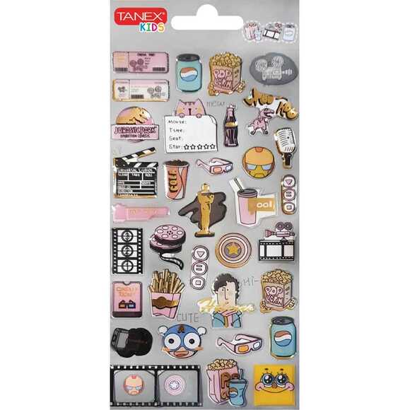 Tanex Şeffaf Kristal - 5 Serisi Sticker TNX-26505