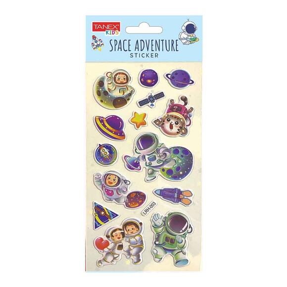 Tanex Space Adventure Stıcker-6 Puffy Etiket TNX-5087