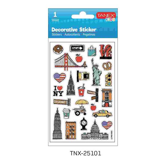 Tanex Turistik Yerler-1 Serisi Sticker TNX-25101