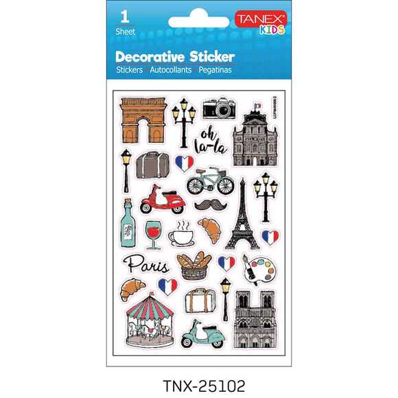 Tanex Turistik Yerler - 2 Serisi Sticker TNX-25102