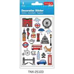 Tanex Turistik Yerler - 3 Serisi Sticker TNX-25103 - Thumbnail