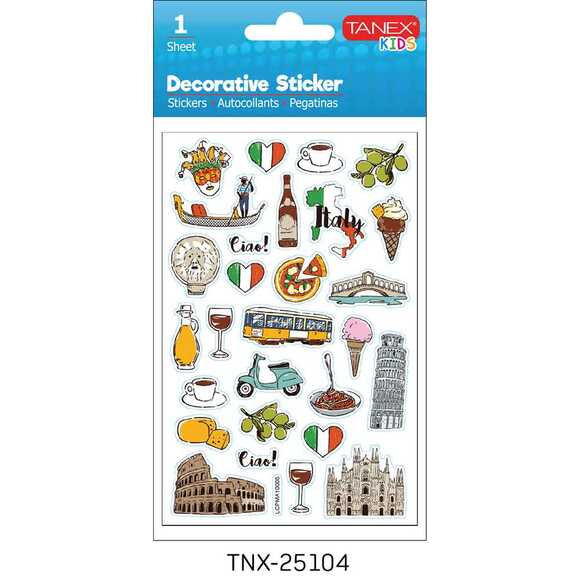 Tanex Turistik Yerler - 4 Serisi Sticker TNX-25104