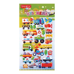 Tanex Ulaşım Araçları Serisi 3D Sticker TNX-26153 - Thumbnail