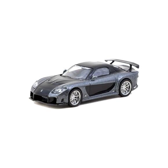 Tarmac Works 1:64 Mazda RX-7 VeilSide Fortune7 Grey Metallic / Black T64G-075-GY