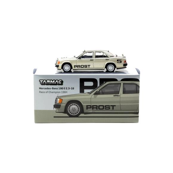 Tarmac Works 1:64 Mercedes-Benz 190 E 2.3-16 Race of Champion 1984 Alain Prost T64G-047-84ROC05