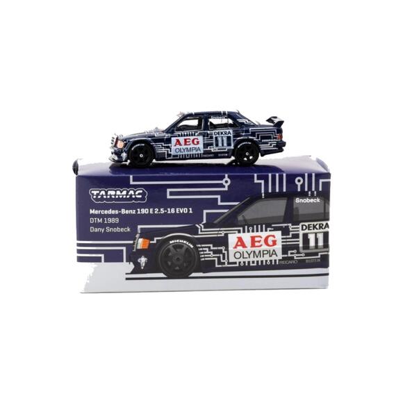 Tarmac Works 1:64 Mercedes-Benz 190 E 2.5-16 EVO 1 DTM 1989 Dany Snobeck T64G-057-89DTM11