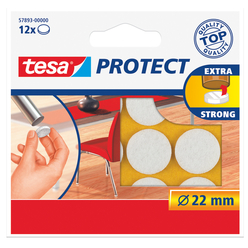 Tesa Protect Zemin Koruyucu Halka Keçeler 22 mm Beyaz 57893 - Thumbnail