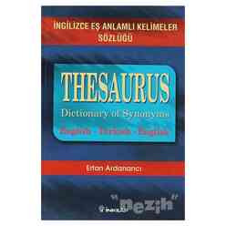 Thesaurus Dictionary Of Synonyms İngilizce Eş Anlamlı Kelimeler Sözlüğü - Thumbnail