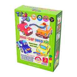 Think Doh 8929520 Slikon Model Hamur Mini Araba Yapım Seti - Thumbnail