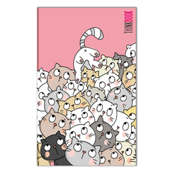 Thinkbook Şaşkın Kediler 13,5x21 cm - Thumbnail