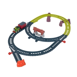Thomas ve Arkadaşları Tren Seti (Sür-Bırak) HGY82 - Thumbnail