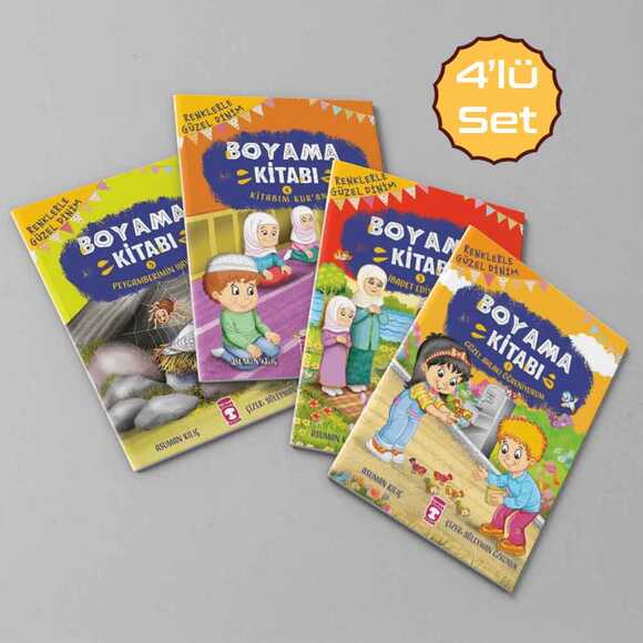 Timaş Yayınları Dini Boyama Kitap Seti 4 lü