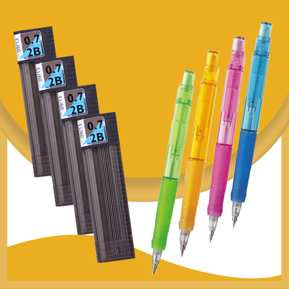 Tombow Bizno Versatil Kalem 0.7Mm 4 lü Kampanya (uç hediyeli)