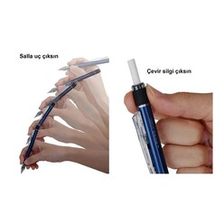 Tombow Monograph Pastel Mekanik Kurşun Kalem 0,7mm Buz Mavisi MG44R7 - Thumbnail