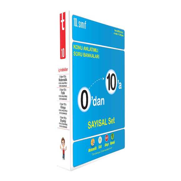 Tonguç  0’dan 10’a Konu Anlatımlı Soru Bankası Sayısal Set